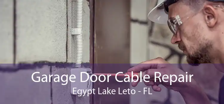 Garage Door Cable Repair Egypt Lake Leto - FL